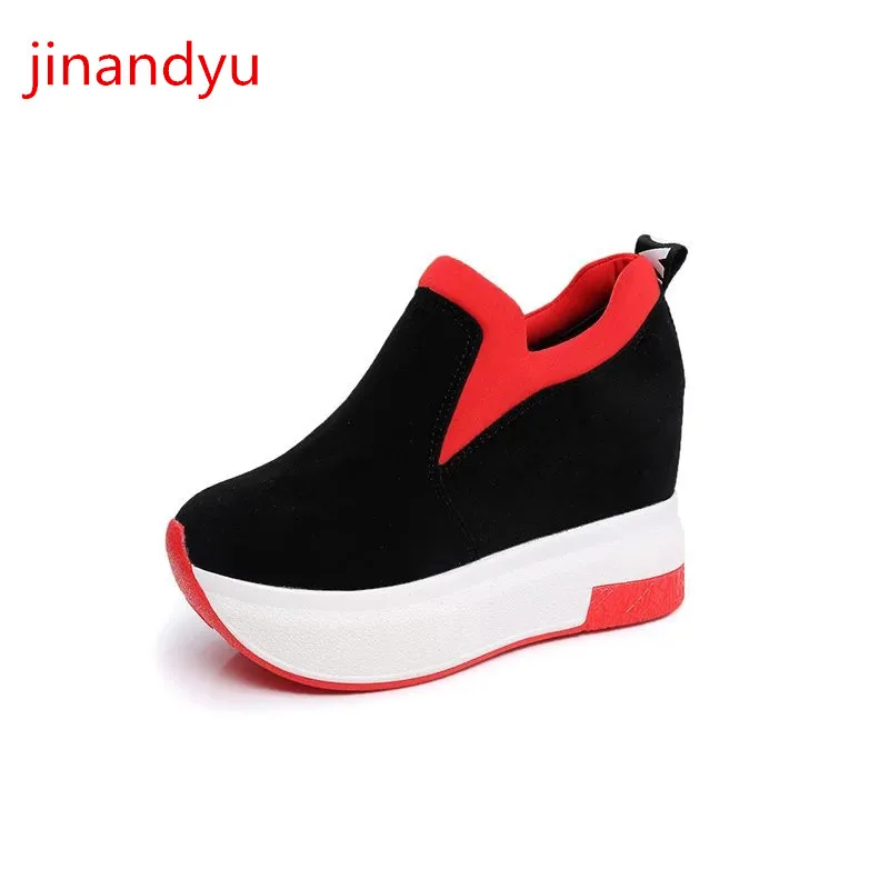 

Platforms Slip on Shoes Wedges for Women Sneakers Black Sneakers Women Shoes Casual Vulcanize Shoes Chunky Loafers Sneakers