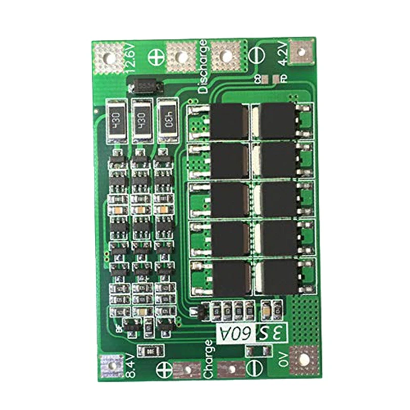 3S 60A Bms плата литий ионная 18650 батарея Защитная с балансом для дрели двигателя 11 1 V