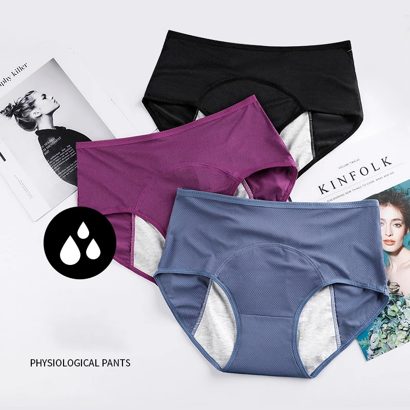 

Leakproof Physiological pants Panties Women Breathable Cotton Underwear plus size Seamless Briefs Sexy Girls Slimming Underpants