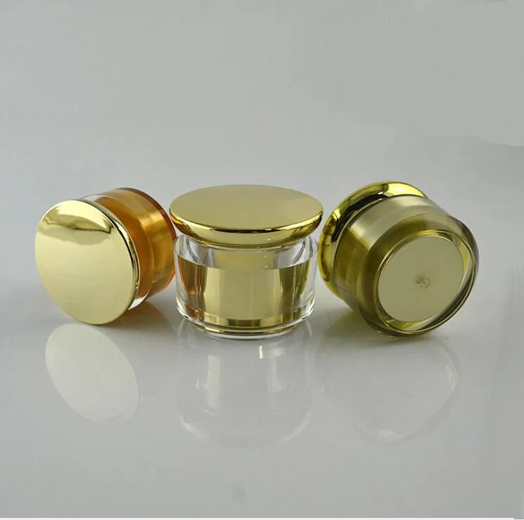 40 г блестящая золотая акриловая банка для крема век/дневной крем/ночной
