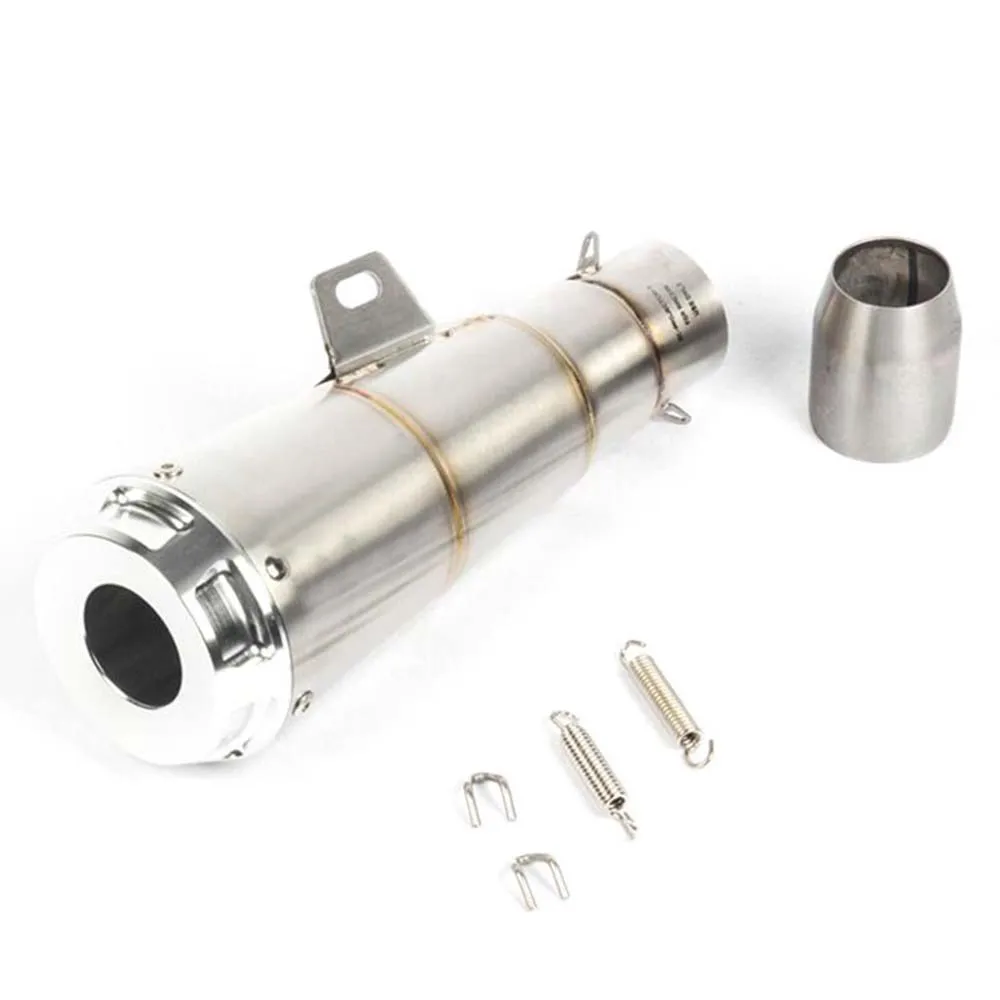 Универсальный 51 мм Глушитель Выхлопной Трубы Мотоцикла Лазерный правый и левый