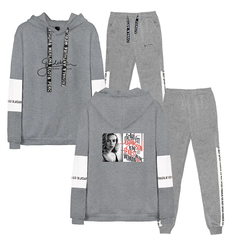 Комплект из двух предметов Scarlett Johansson модные толстовки и свитшоты унисекс