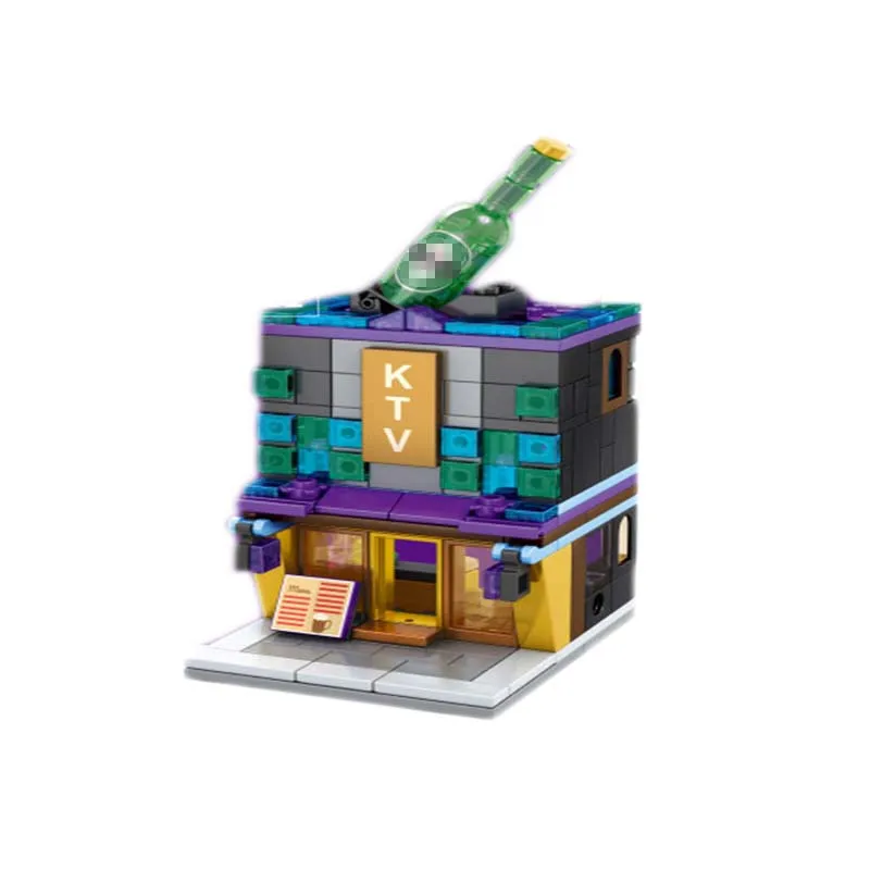 4 шт./компл. детская игрушка строительный блок сборки с изображением уличного