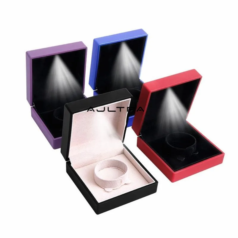 

30Pcs LED Light Engagement Bracelet Box Jewelry Wedding Gift Box Case Jewelry Display H4879