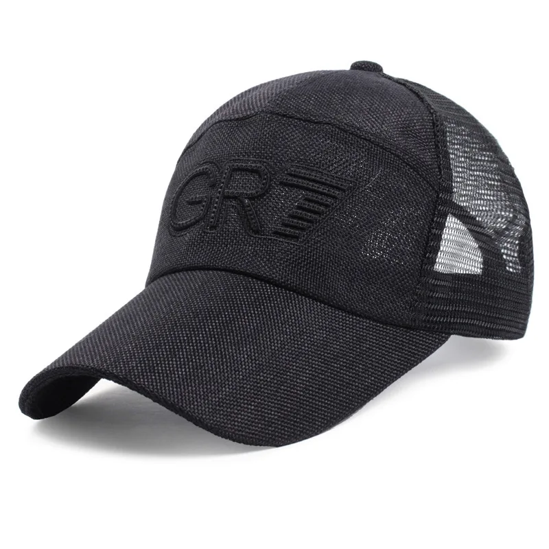 

Adjustable Mesh Trucker Baseball Cap Hat Mesh Back Cap Embroidery Baseball Cap Casual Sports Cap Travel Beach Sun Visor Hat