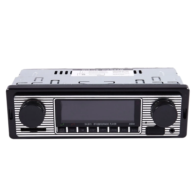 12 В Bluetooth винтажный автомобильный радиоприемник MP3 плеер стерео USB AUX FM