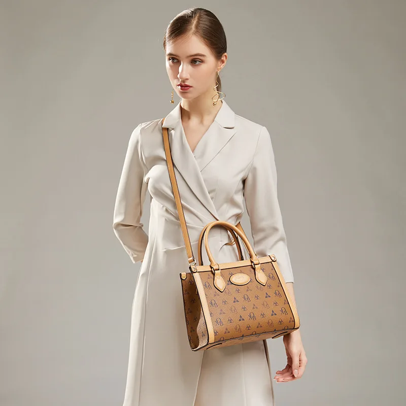 100% Genuine Leather Handbags 2021 New Classic Retro Presbyopia One-shoulder Diagonal Bag Luxury Designer Purses and Handbag