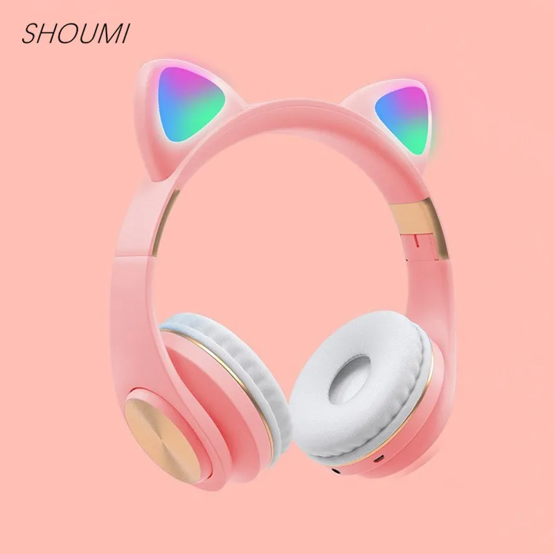 M1 Фэнтези эльф Bluetooth 5 0 наушники Беспроводной светодиодный кошачьими ушками Шум