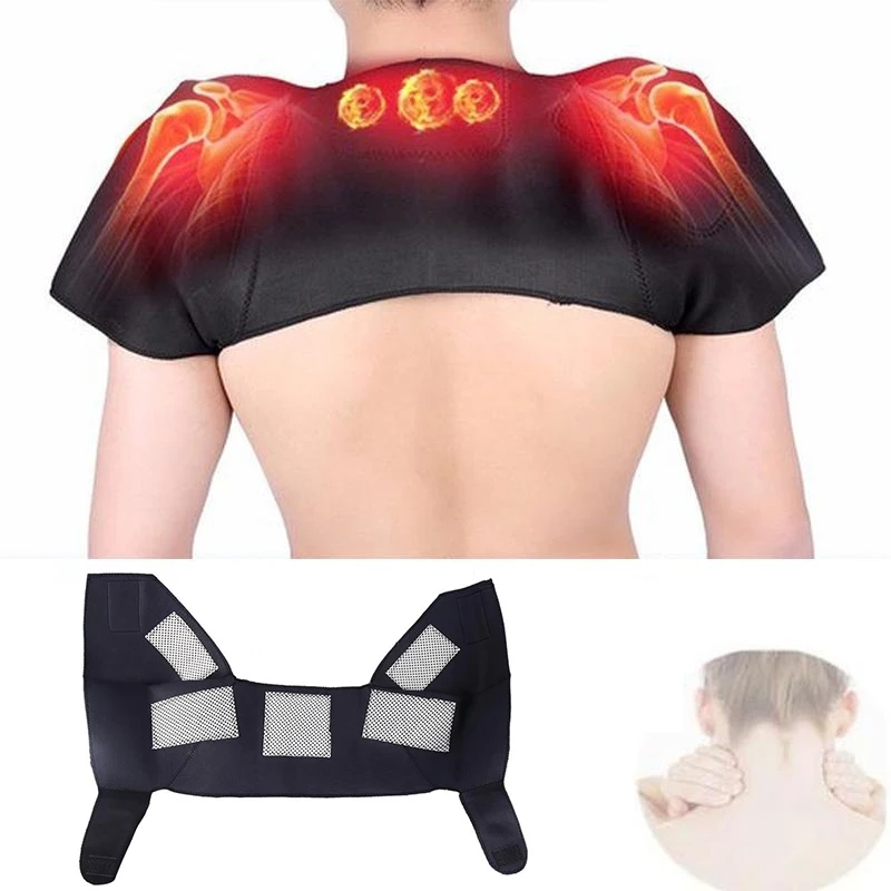 

Self-heating Magnetic Therapy Shoulder Guard Shoulder Warm Pad Pain Relieve Therapy Protection Spontaneous Heating Massager Qw