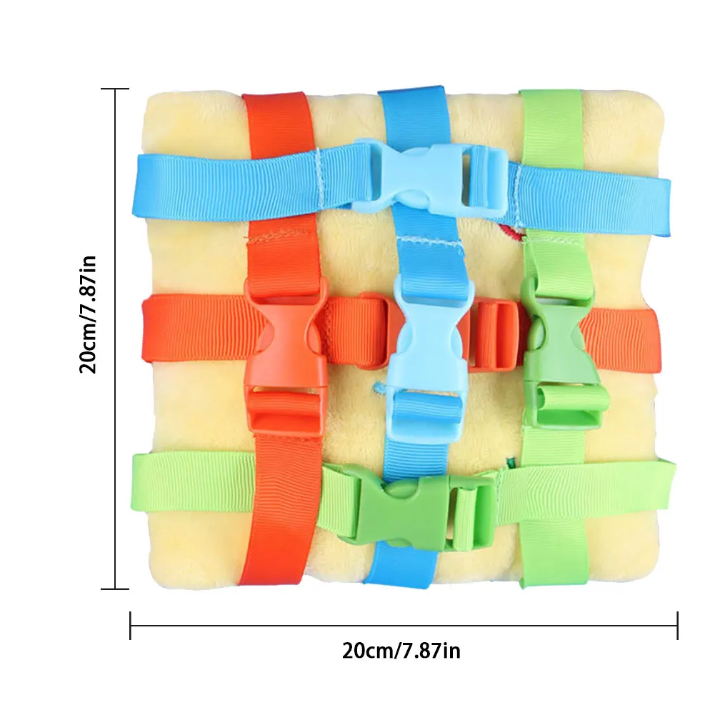 

Early Childhood Education Buckle Pillow Learning Toy Baby Educational Cloth Book Plush Cartoon Learning Board Toy