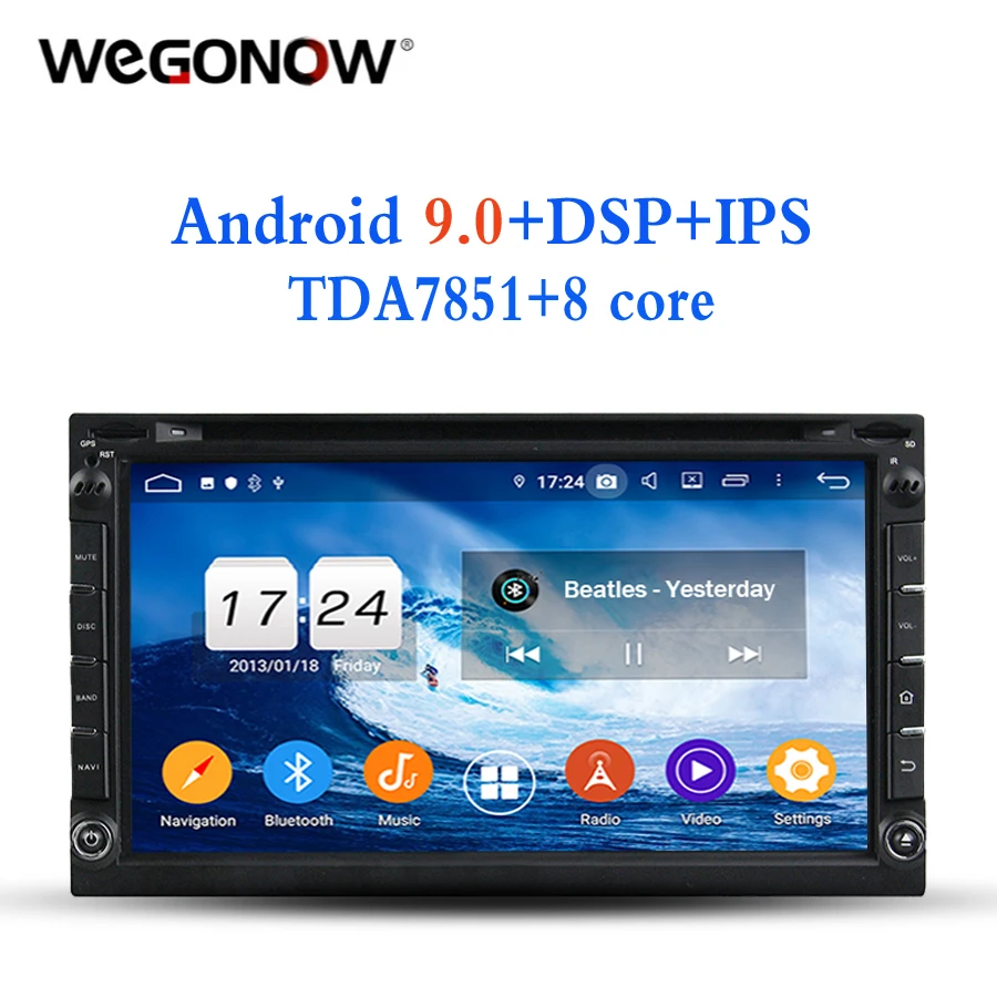 Ips HD TDA7851 Android 9 0 4 Гб ОЗУ 32 ПЗУ Восьмиядерный автомобильный dvd-плеер gps ГЛОНАСС карта