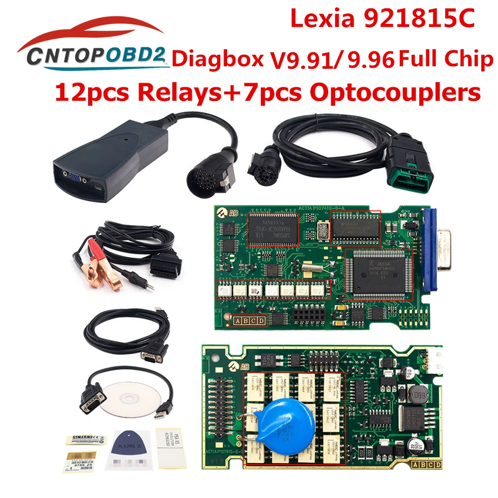 Diagbox V9.96 Golden lexia 3 PP2000 Full Chip 921815C Lexia3 V9.91 V48/V25 OBD2 Diagnostic Tool lexia For citr-oen For pe-ugeot