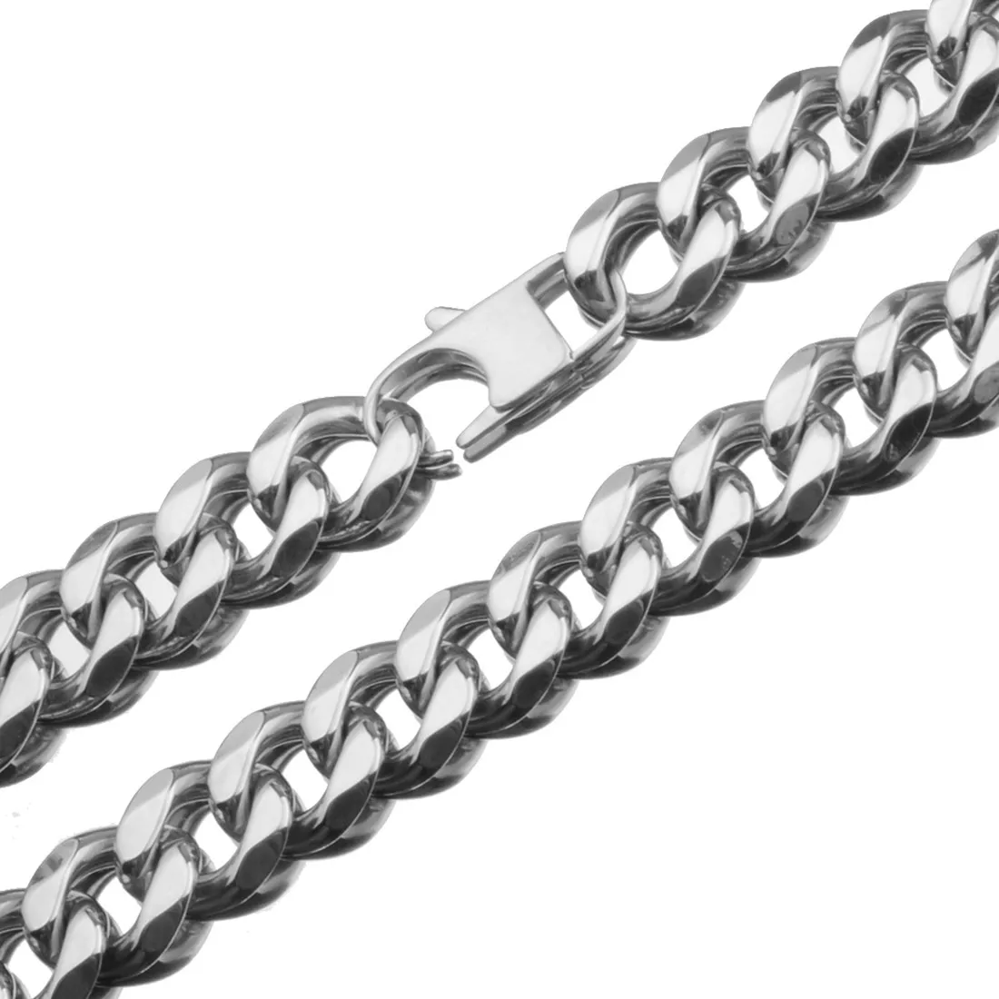 12MM Xxxtentacion Adjustable Choker Collar Tail Hip Hop Rapper Miami Cuban Link Chain Stainless Steel Necklace Men's Jewelry | Украшения