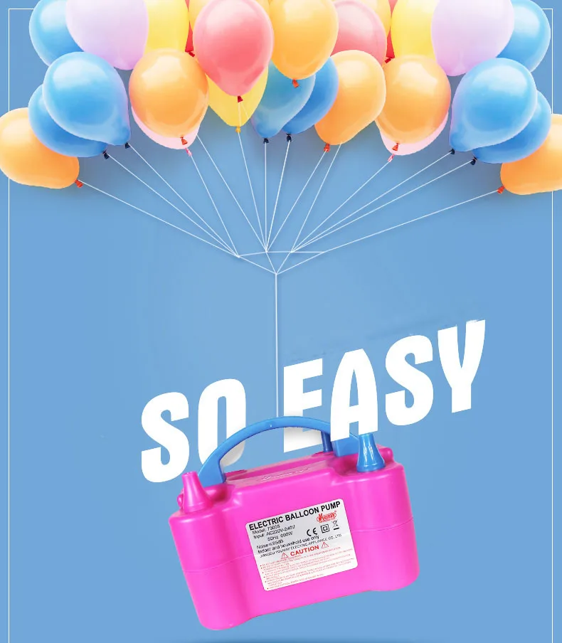 

110V or 220V Balloon Air Pump Electric High Power Two Nozzle Air Blower Balloon Inflator Pump Fast Portable Inflatable Tool