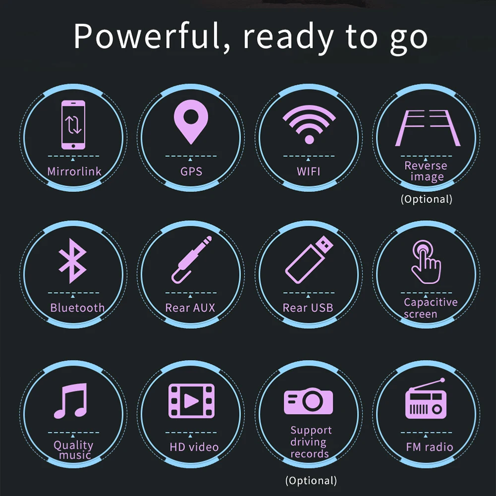 Автомагнитола 2 DIN Android 10 7 дюймов мультимедийный проигрыватель MP5 Bluetooth