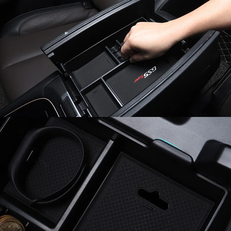 Контейнер для хранения с центральным подлокотником GAC Trumpchi GS5 2019-2021 нескользящий