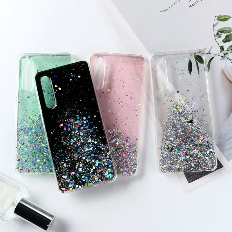 Мягкий силиконовый блестящий чехол для Huawei Y9 Prime Y6 Y7 2019 Y5 2018 Honor 10i 10 Lite 20 7A 7C Pro 7S P | Бамперы -4000299955939