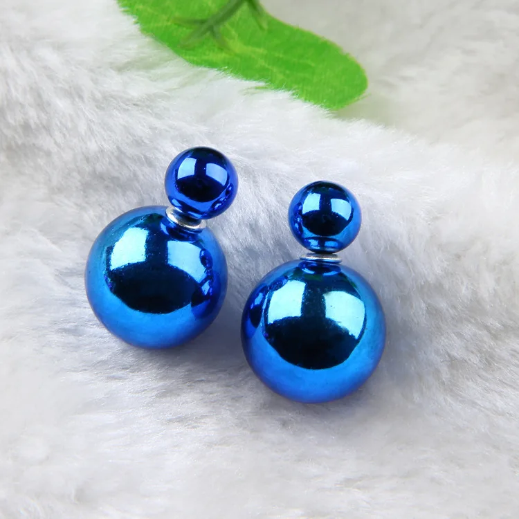 

Sailing Rain 925 Silver Stud Earrings Women Female Bead Ball Earring Girls Birthday Party Gift Hip Hop Earings Fashion Jewelry