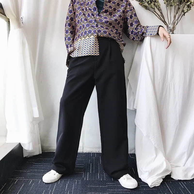 Брюки мужские/женские прямые в стиле хип-хоп | Мужская одежда