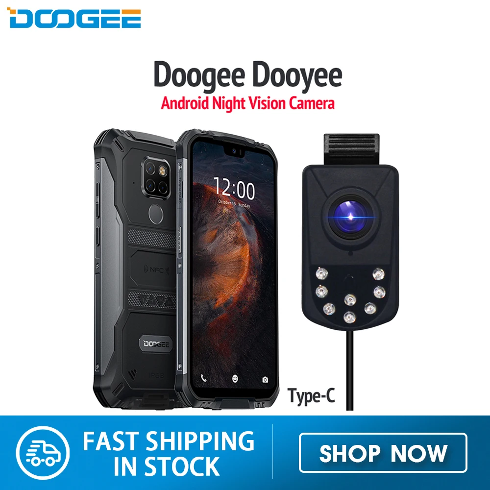 Doogee Dooyee 2MP Android камера ночного видения с 8 светильник Для S95 Pro S68 S80 S70|Объективы для