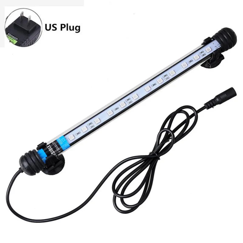 US Plug 58 см RGB пульт дистанционного управления аквариумные Arowana погружные, амфибии светодиодный светильник аквариум светильник - Цвет: US Plug