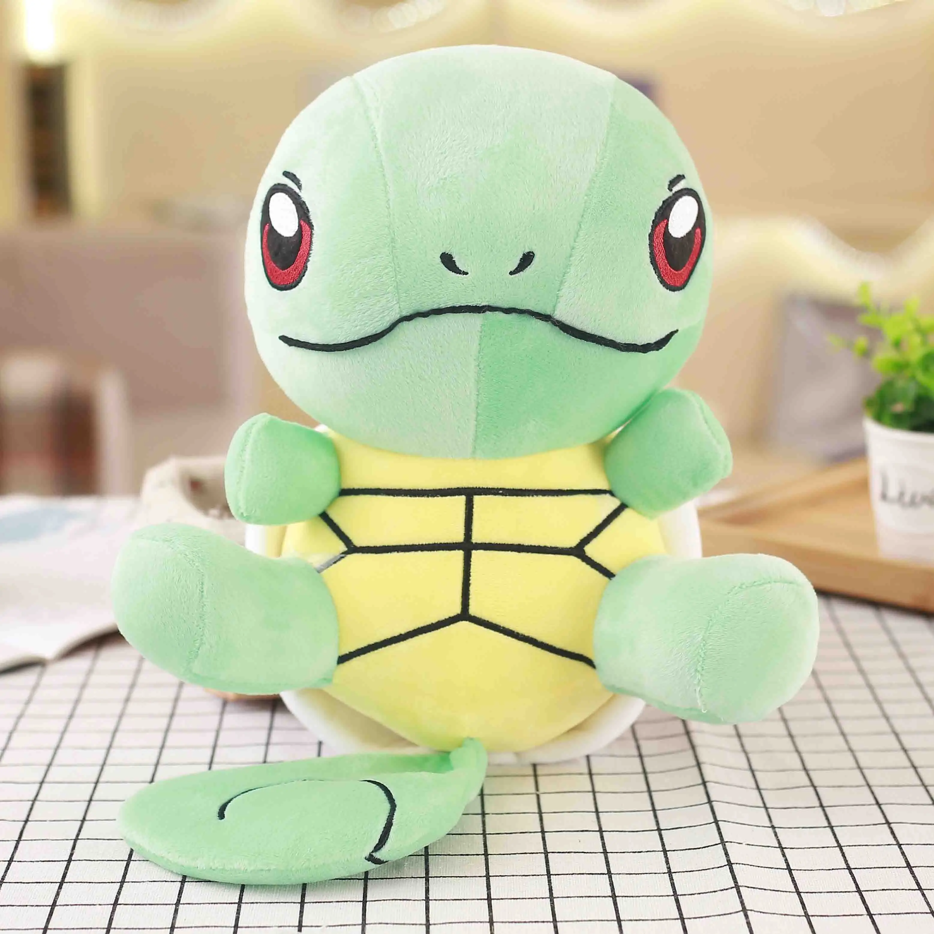 30cm Squirtle Детектива Пикачу Jigglypuff чармандер Сквиртл плюшевые игрушки мягкие милые захватные машины куклы для детей Забавный подарок - Цвет: 30cm Squirtle