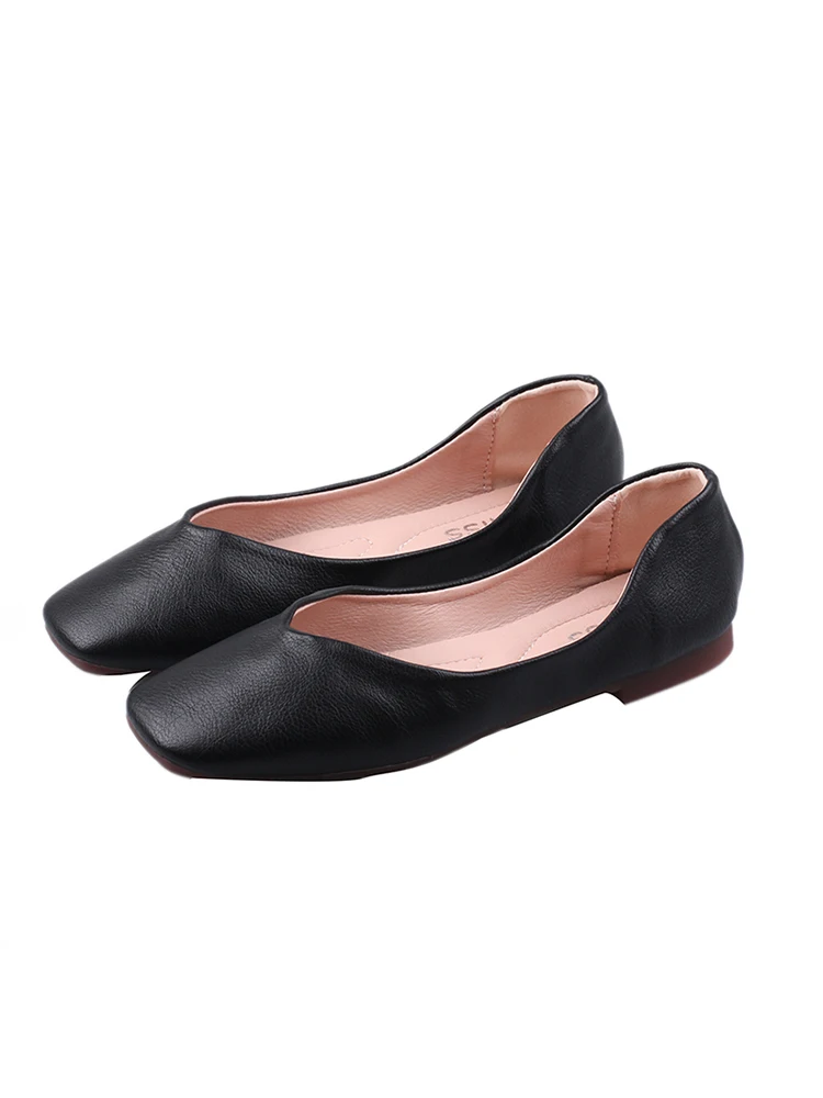 

Shallow Mouth Shoes Woman 2021 Female Footwear Bow-Knot Square Toe Casual Sneaker All-Match Modis Elegant New Dress Butterfly Su