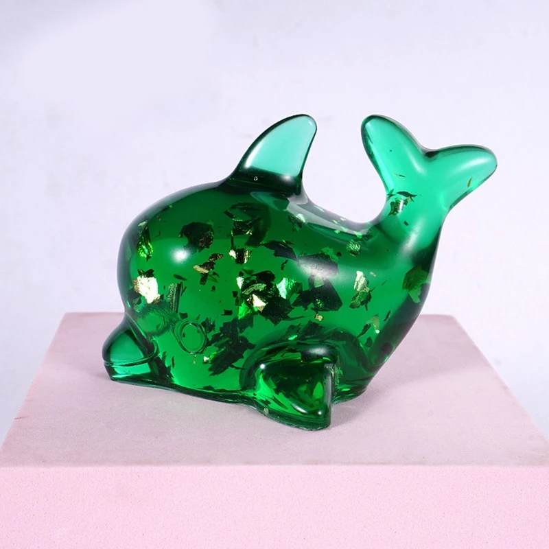 

Crystal Epoxy Resin Mold Dolphin Desktop Ornaments Casting Silicone Mould DIY Art Crafts Jewelry Decorations Making Tools