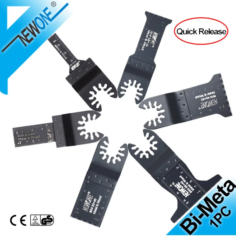 NEWONE Bi-Metal Cutting Saw Blades For Quick Release Oscillating Multi Tool Power in saw blade accessories | Инструменты