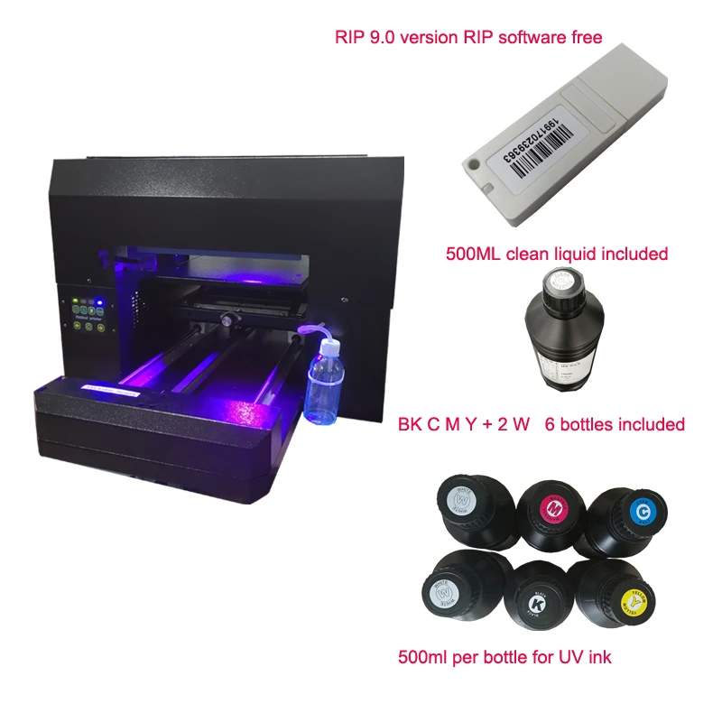 УФ светодиодный планшетный принтер размер A3 китайская цена|Принтеры| |