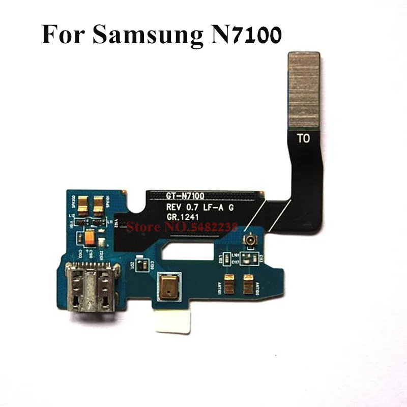 Оригинальный зарядный USB порт для док станции гибкий кабель Samsung N7100 GT N7108
