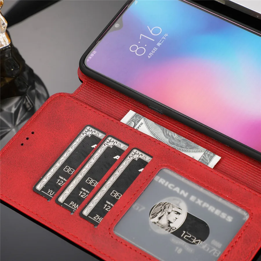 Чехол для Redmi Note 7 Xiaomi Mi 9 8 6x A2 Lite флип чехол Xiomi 6 6a Y3 5 Pro 7s бумажник с подставкой
