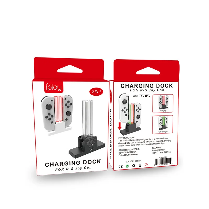 For Nintend Joy-con Controller Dual Charger Joystick Stand Holder LED for Nintendo Switch OLED NS Joycon Accessories | Электроника