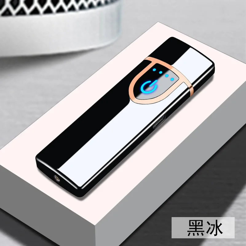 Ветрозащита персональный Usb зарядка электрическая зажигалка точечный детектор дыма - Цвет: Black 1