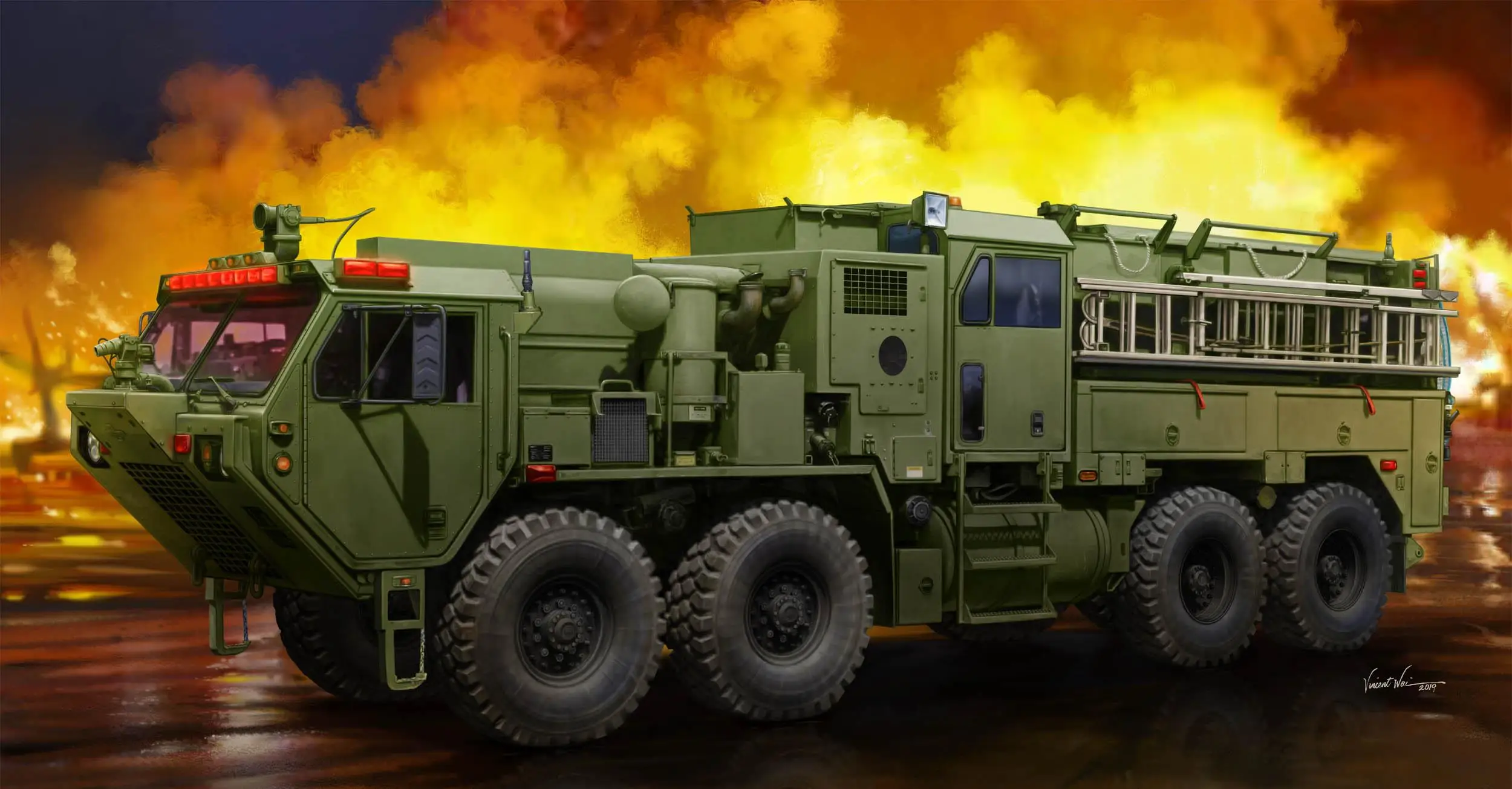 Тактический пожарный грузовик Trumpeter 01067 масштаб 1/35 M1142 | Игрушки и хобби