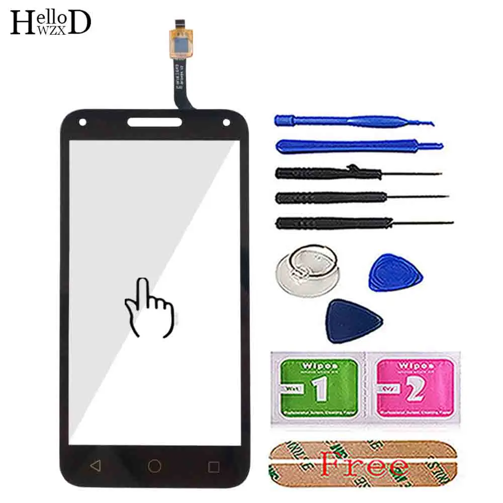 Touch Screen For Alcatel One U5 3G 4047D 4047G 4047 OT4047 OT4047D Digitizer Panel Sensor Front Glass Tools | Мобильные телефоны и