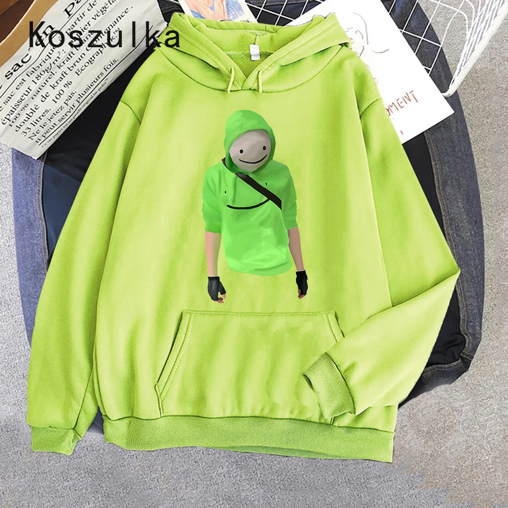 

Anime Hoodie Dream Merch Sweat Kawaii Smile Cartoon Korean Streetwears Women Casual Dream SMP Sweatshirts Loose Aesthetic