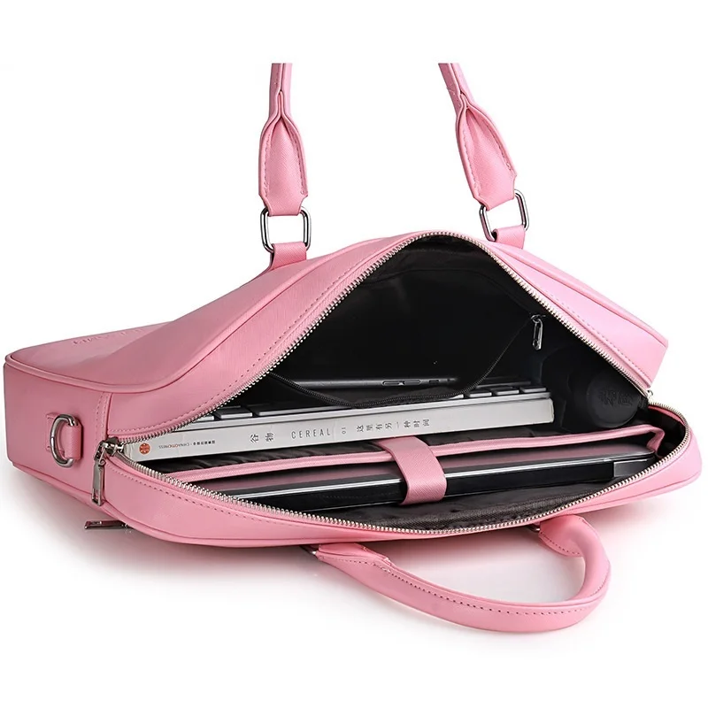for womens laptop bag 13 14 15 notebook comptuer single shoulder for lenovo for apple macbook handbag business briefcase free global shipping