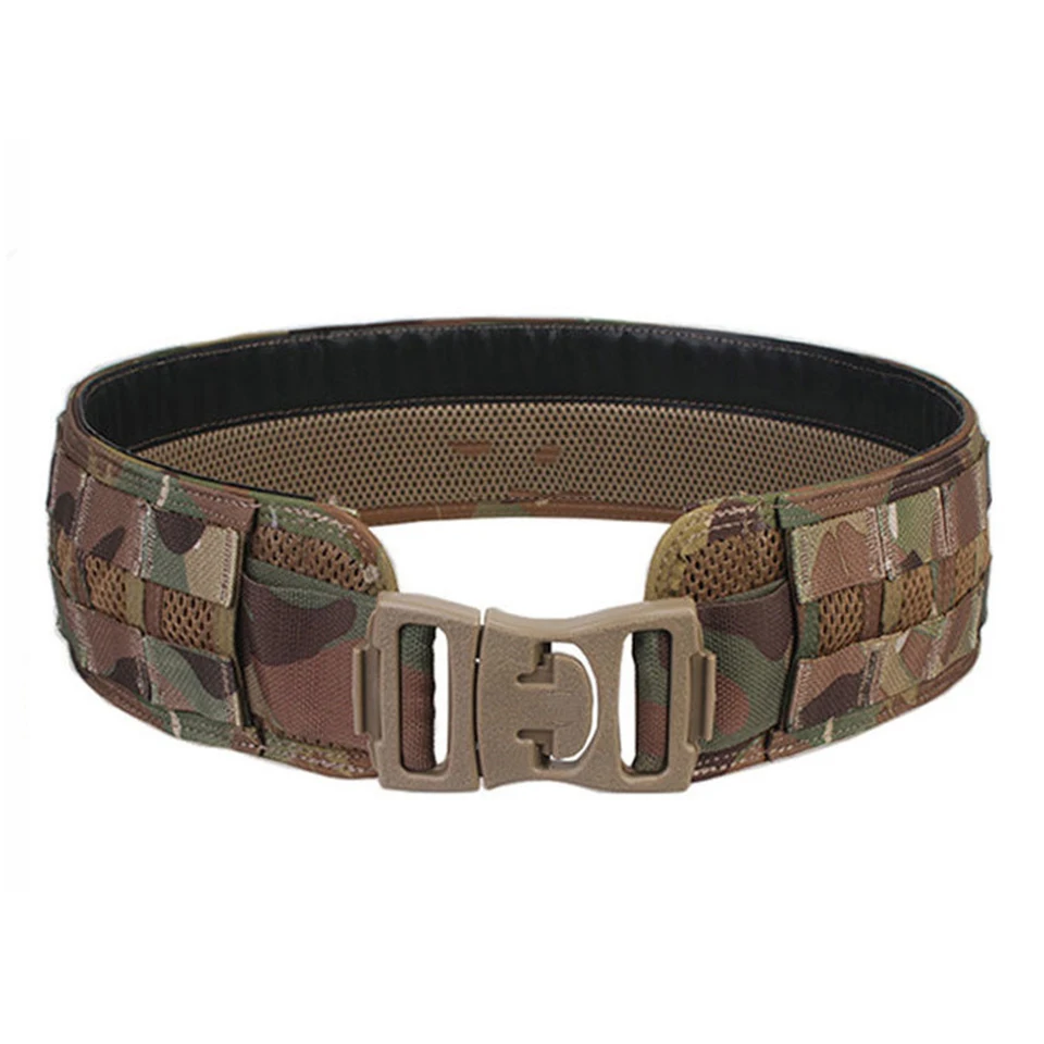 

Best Airsoft Men Belt New Multicam Combat Paintball Army Waistband MOLLE Load Bearing Camo Black Coyote