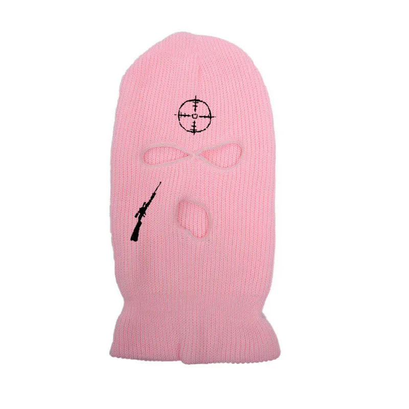 Балаклава с вышивкой для снайперской винтовки маска на все лицо зимняя шапка