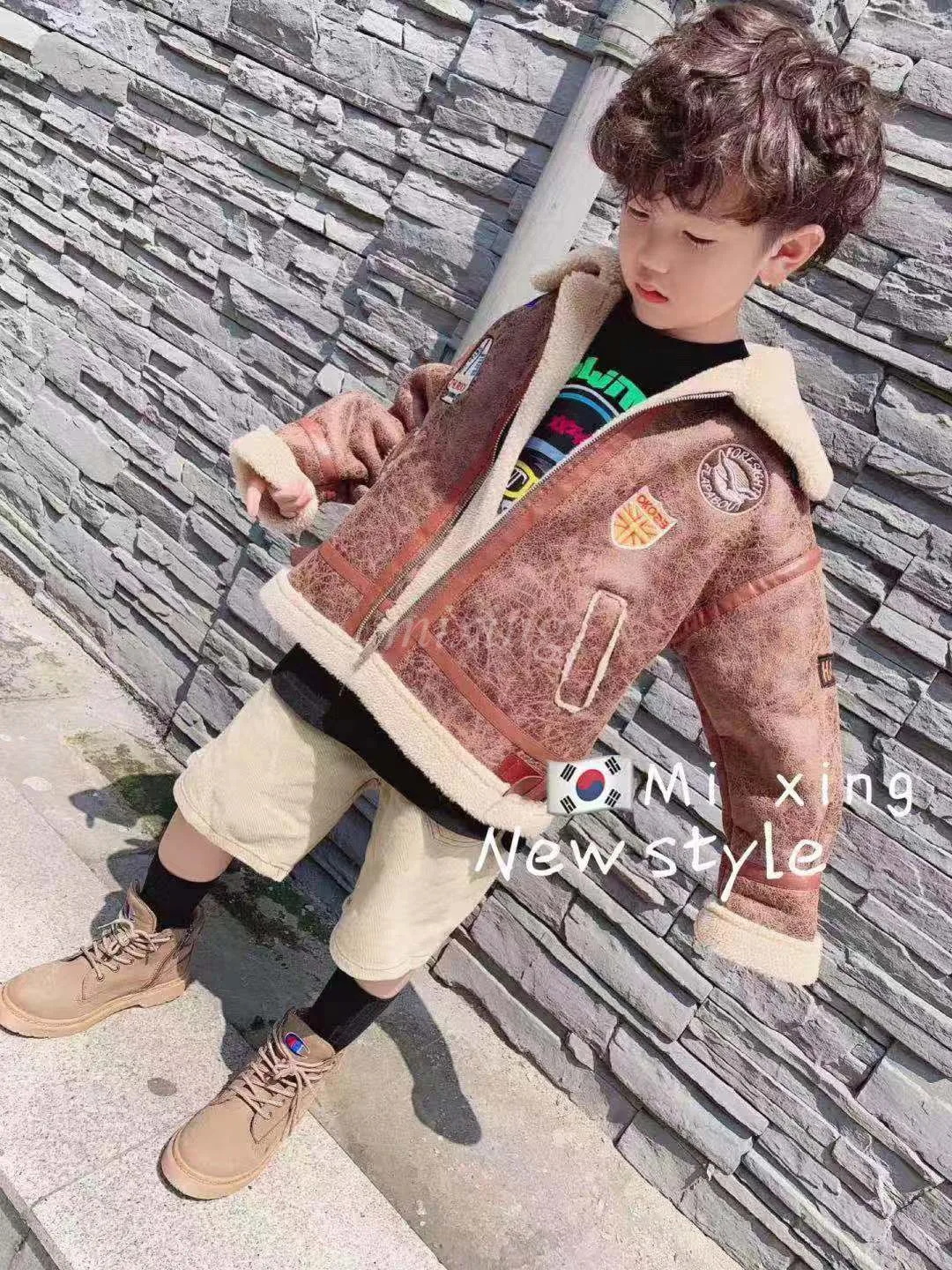 Детская одежда рубашка для мальчиков 2019 г. Новое осенне-зимнее плотное пальто и