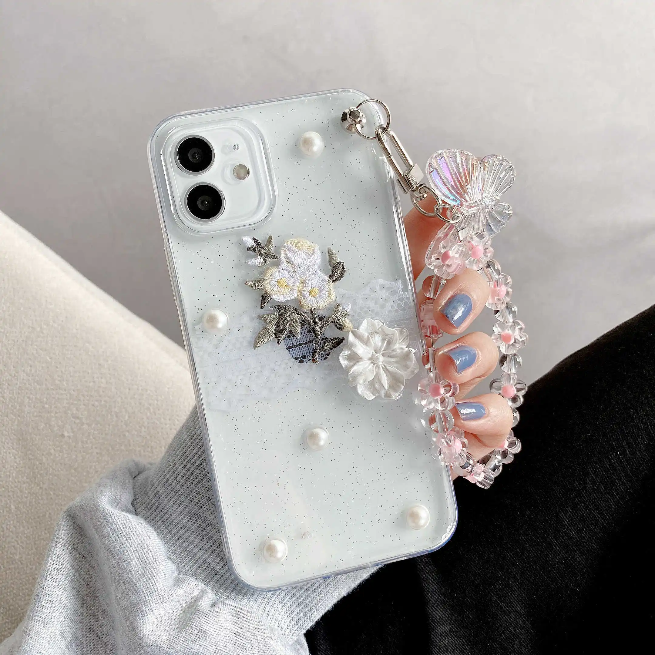 

Cute Simple A Pattern of Sunflower Flowers Strap Bracelet Design Phone Cover for Iphone 11 12 Pro Max 7 8p Se Xs Xr Phone Cases