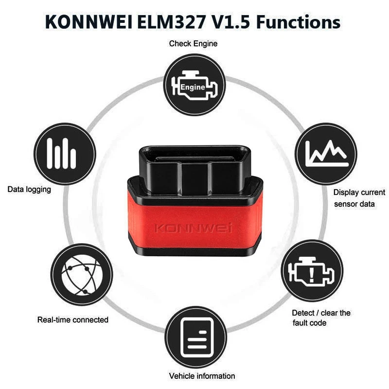

KONNWEI Mini WIFI KW903 OBD2 V1.5 Automotive Scanner Car On-Board Diagnostic Multifunctional Code Reader Car Diagnostic Tool