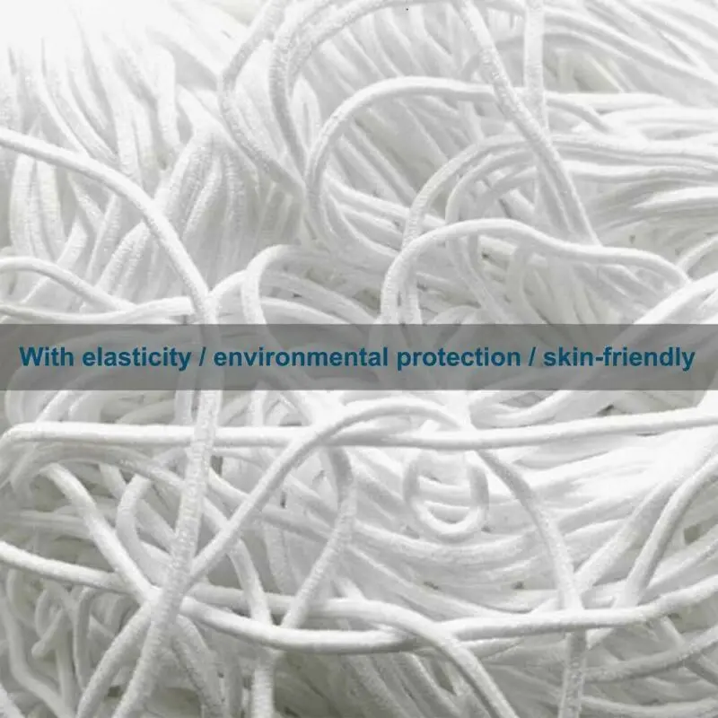 100 м 3 мм круглая эластичная тонкая лента шнур Ремесленная нить растягивающаяся