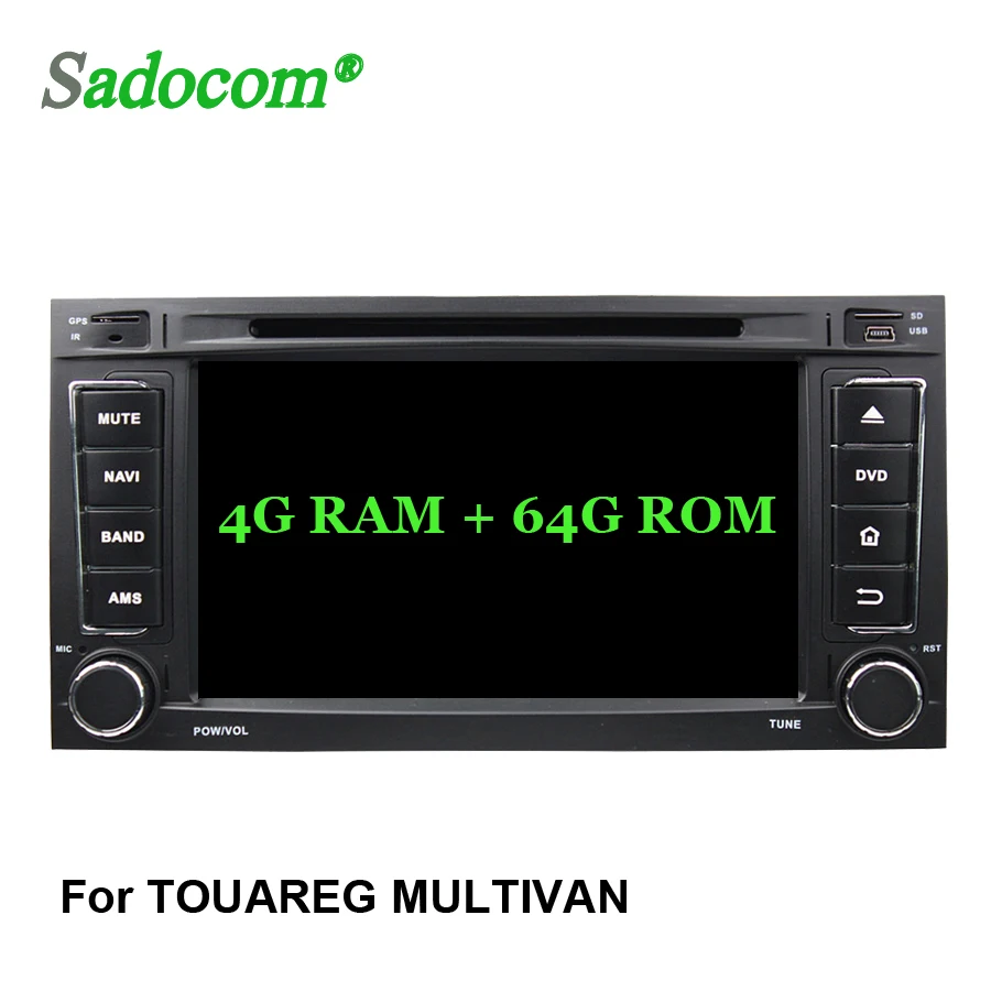 TDA7851 Android 8 0 4 Гб + 64 ядер для VW TOUAREG MULTIVAN 2002 2012 автомобильный dvd плеер GPS карта RDS радио