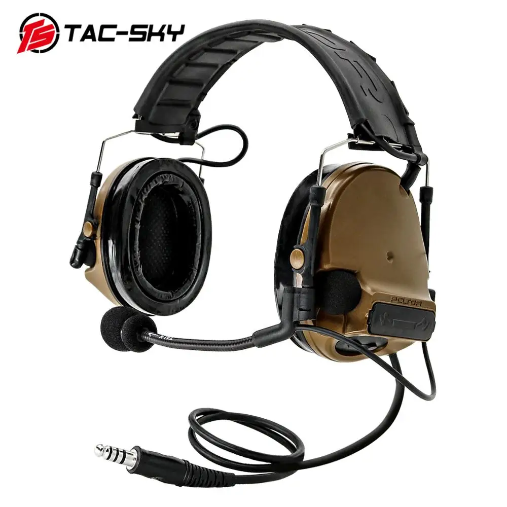 Силиконовые наушники TAC SKY COMTAC III версия электронных тактических наушников