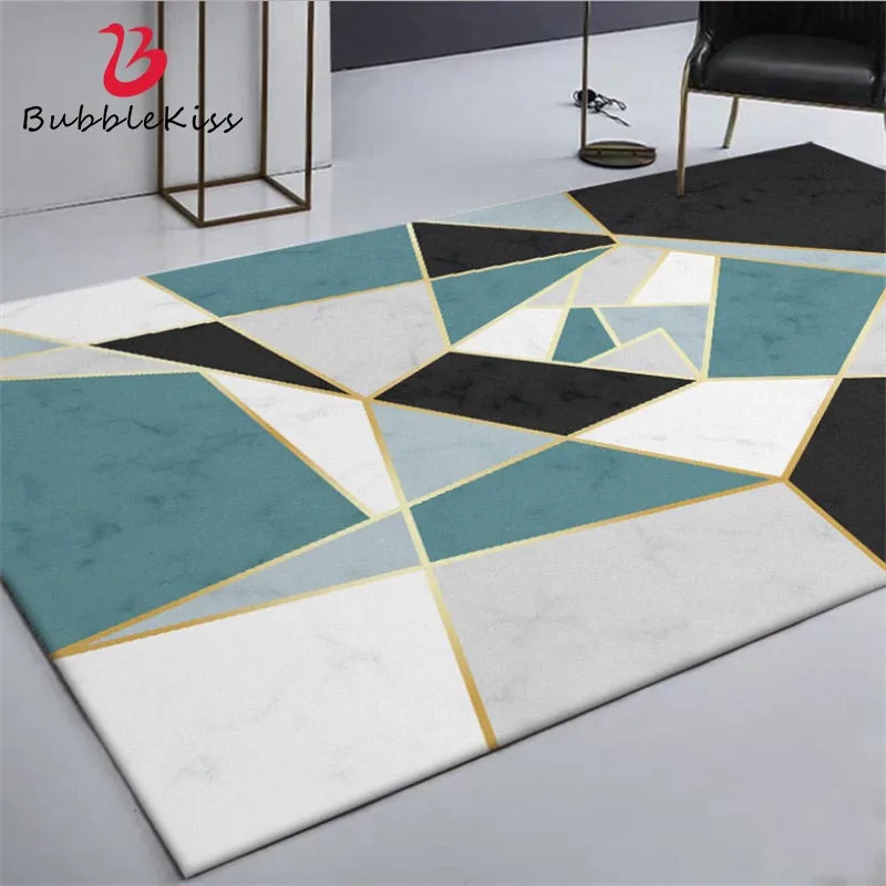 

Bubble Kiss Nordic Style Geometric Marble Pattern Anti-slip Carpet Large Size Home Decor Living Room Area Rugs Bedroom Floor Mat