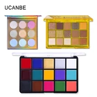 Палетка теней UCANBE 3 шт.лот, матовые мерцающие Duochrome тени для век, рисунок на лице, Палетка для макияжа на Рождество, Хэллоуин
