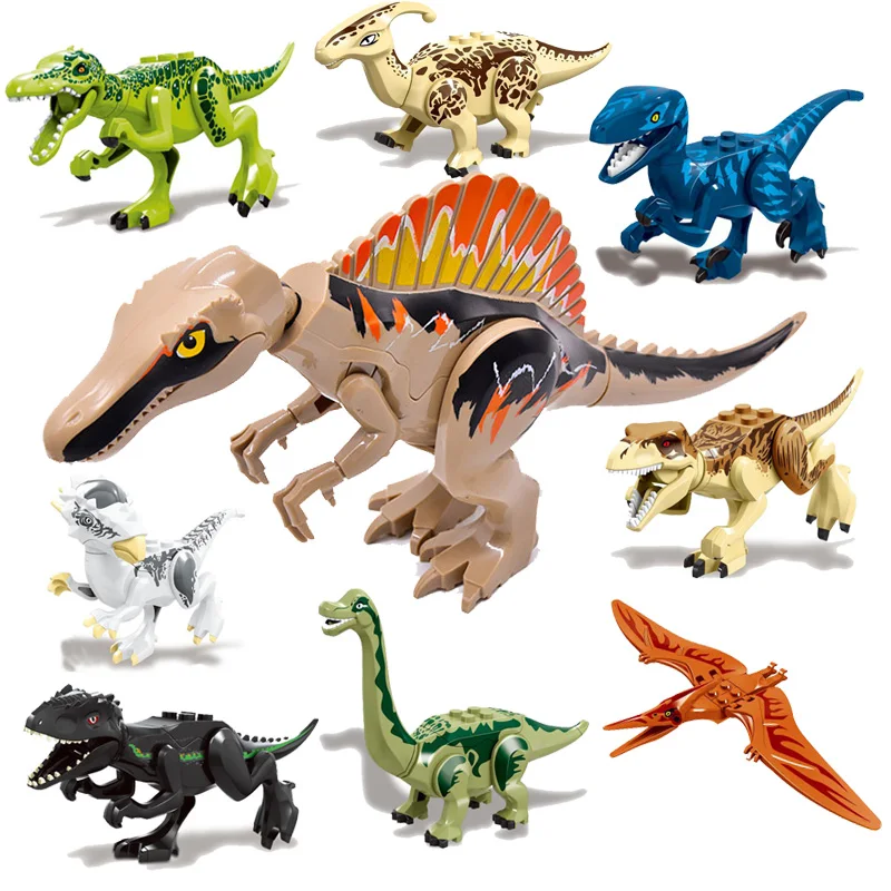 9 шт./набор Детский конструктор Мир Юрского периода|Блочные конструкторы| |