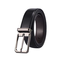 mens classical black brown dress casual double stitched genuine leather strap design buckle waist belt male accessories